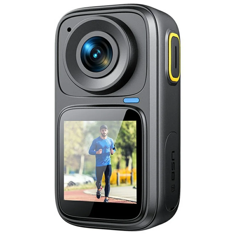 M26 4K Action Camera Dual Screen 30m Waterproof 6-Axis Stabilization for Cycling Swimming - Black