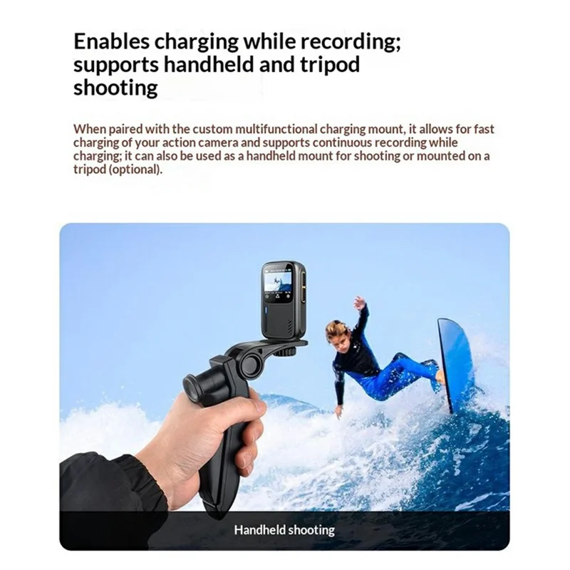 M26 4K Action Camera Dual Screen 30m Waterproof 6-Axis Stabilization for Cycling Swimming - Black