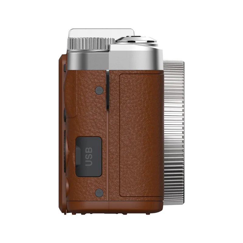 CDR2L 2.8 inch Flip Screen 4K 30FPS 18X Digital Zoom CCD Digital Camera with Pop-up Flash - Brown