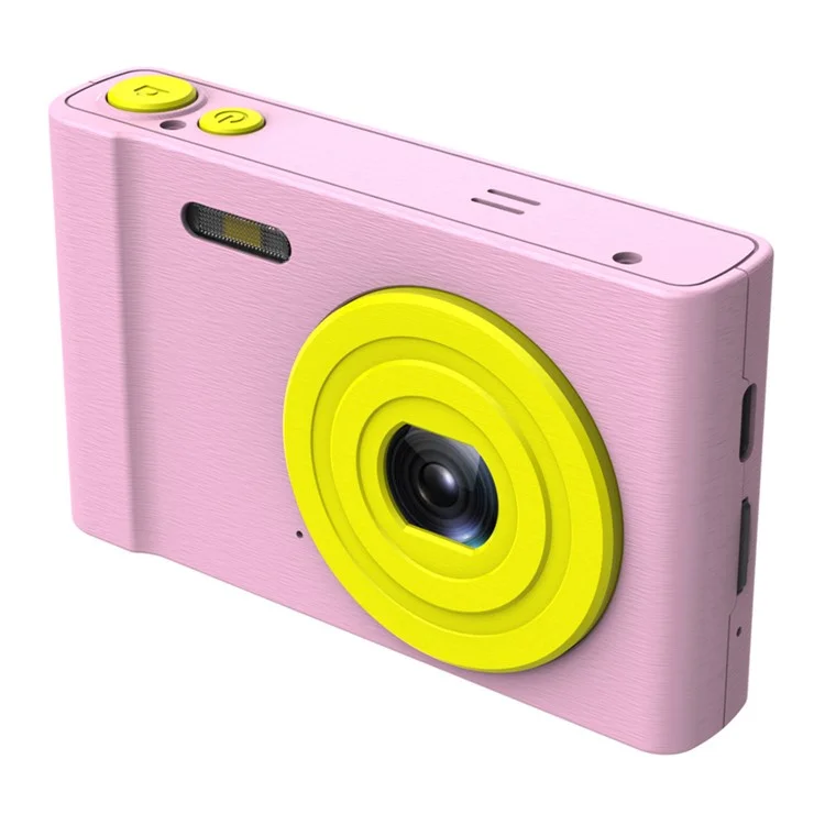 S7 2.4 Pulgadas Mini Cámara Retro Cámara Retro Toy Toy Recargable Cámara de Videocomplías Regalo (con Tarjeta de Memoria de 32 Gb) - Rosa