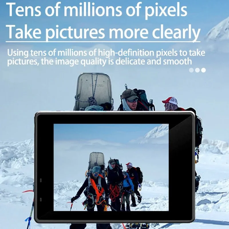 F201 2.0 Inch WiFi 4K Video Cam 120 Degree Wide Angle Action Camera with Waterproof Case - Black