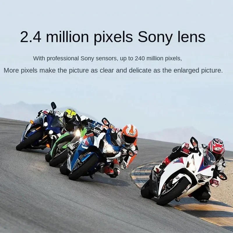 F300AB-R 2 Inch 4K WiFi Action Camera with HD Touch Screen 30m Underwater Camera with Waterproof Case - Grey