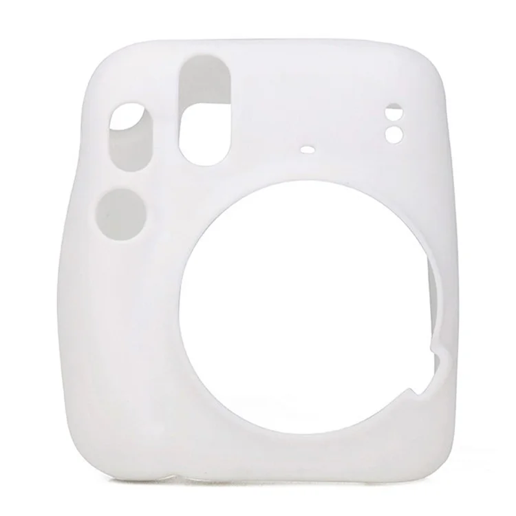CAIUL Silicone Camera Case for Instax Mini 11 Portable Protective Cover - White