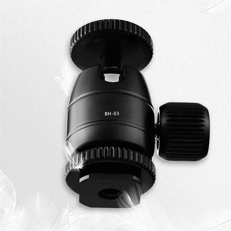 Uammerig BH-03 Mini Ball Head Mount-adapter Mit 1/4 "hot Shoe 360-grad Rotierende Gimbal Für Kamera Cage LED Video Light Monitor
