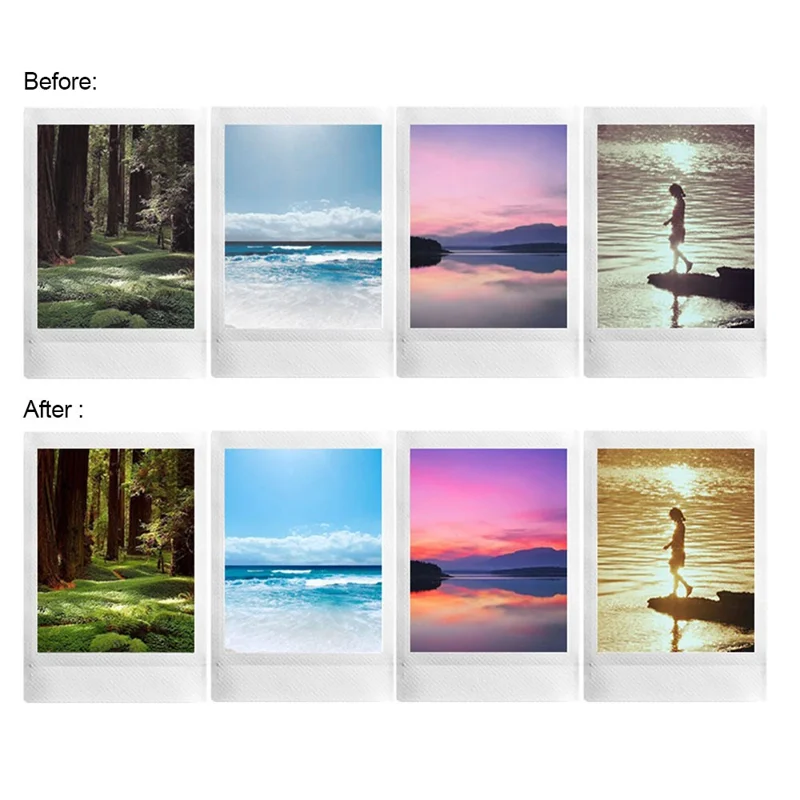 CAIUL Color Lens Filter Set Camera Lens Accessories Photograph Tool Compatible for Fujifilm Instax Mini 11/25 Camera