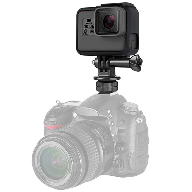 F046-Desktopkamera-Mobiltelefon-Live-Streaming-Halter Hot Shoe Universal Phone Clip Monitor Bracket