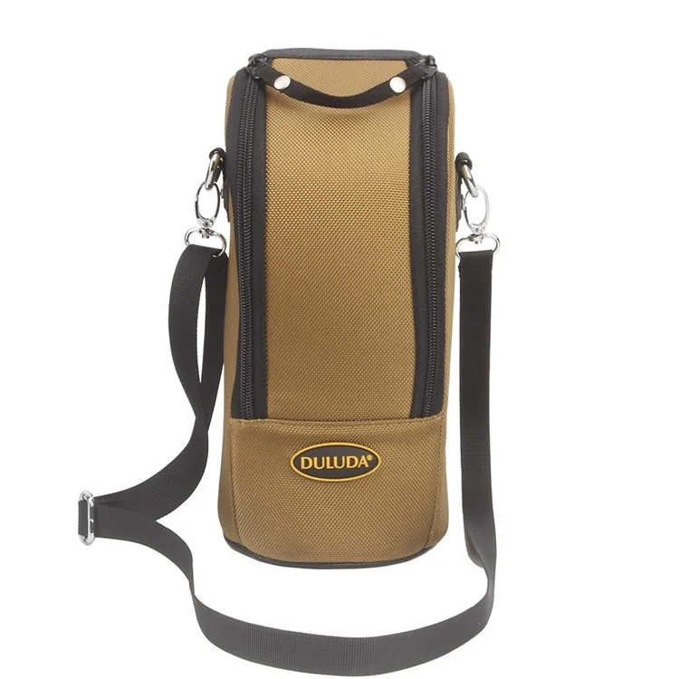 DULUDA Sac de Rangement en Nylon pour Objectif Téléobjectif Nikon / Canon avec Bandoulière - Kaki