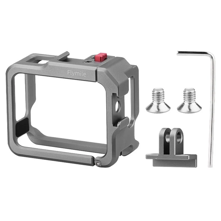 FLYMILE Pour Insta360 GO 3 / GO 3S Cage de protection en alliage d'aluminium Coque de protection Bezel Accessoires