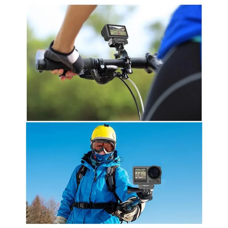 HEPAIL AC-17 For DJI Osmo Action 4 / Action 3 Sports Camera Magnetic Quick Release Base