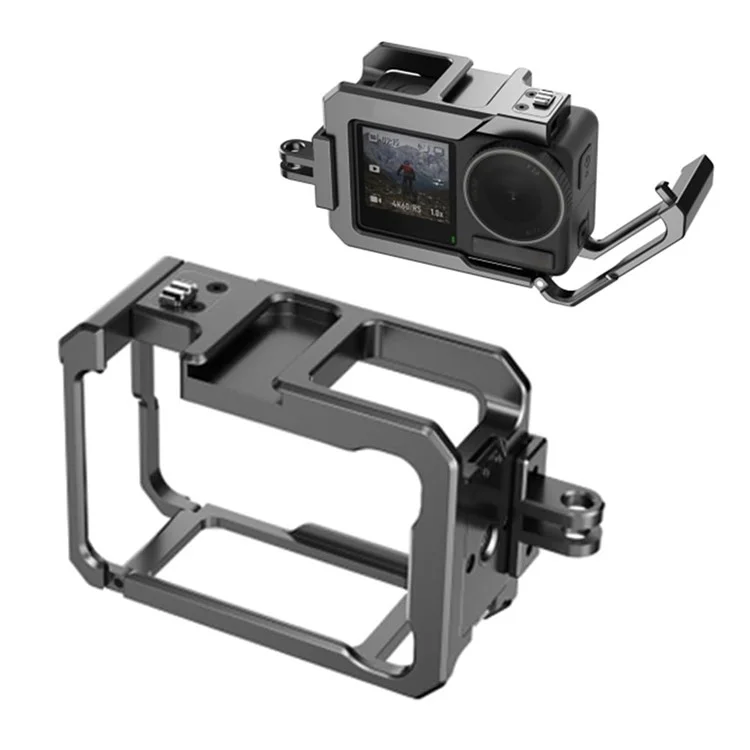HEPAIL C-AC4 Für DJI Osmo Action 4 / 3 Anti-Drop Protective Frame Aluminium-Legierung Kamera Käfig
