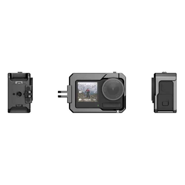 HEPAIL C-AC4 Für DJI Osmo Action 4 / 3 Anti-Drop Protective Frame Aluminium-Legierung Kamera Käfig