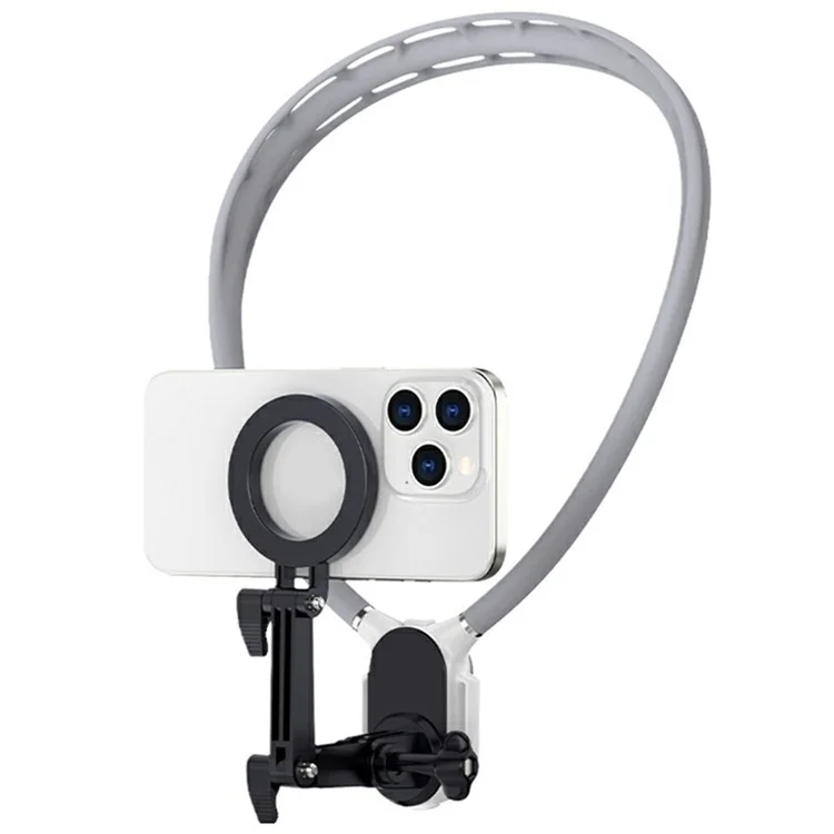 SX-P05 Outdoor Sports POV Magnetic Phone Neck Mount Hands Free Bracket for Action Camera - Grey