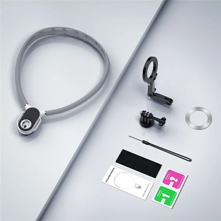 SX-P05 Outdoor Sports POV Magnetic Phone Neck Mount Hands Free Bracket for Action Camera - Grey