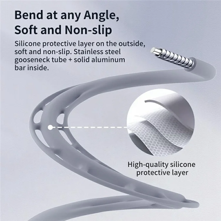 SX-P05 Outdoor Sports POV Magnetic Phone Neck Mount Hands Free Bracket for Action Camera - Grey