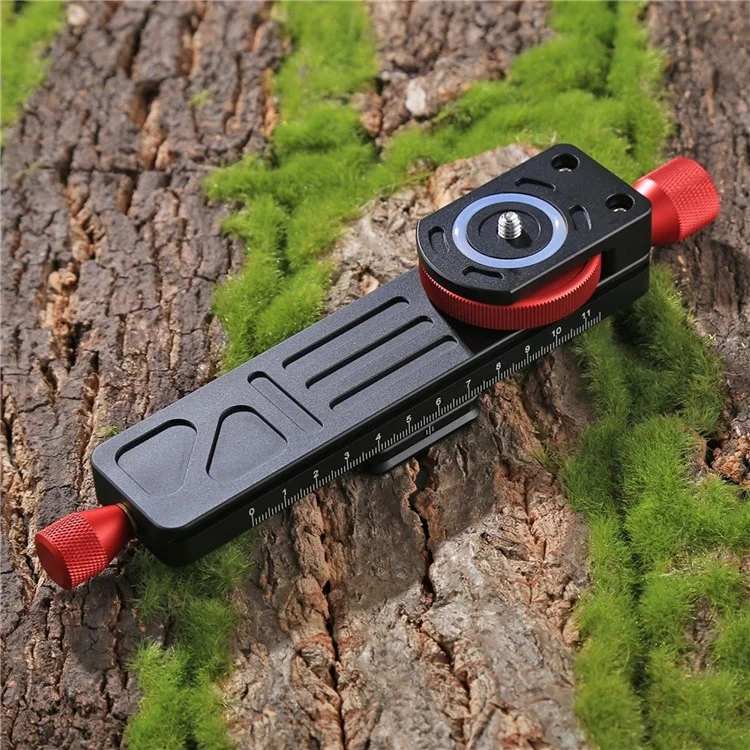 PULUZ PU3520 CNC Aircraft Aluminum Adjustable Speed Fine Tuning Slide Rail for Canon Sony Nikon Camera