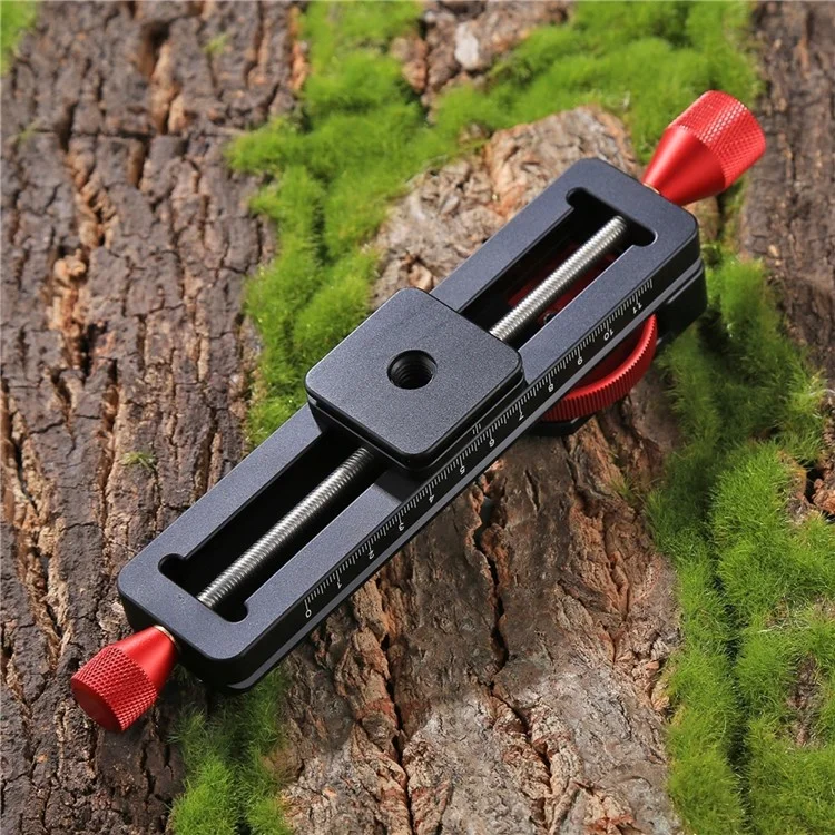PULUZ PU3520 CNC Aircraft Aluminum Adjustable Speed Fine Tuning Slide Rail for Canon Sony Nikon Camera