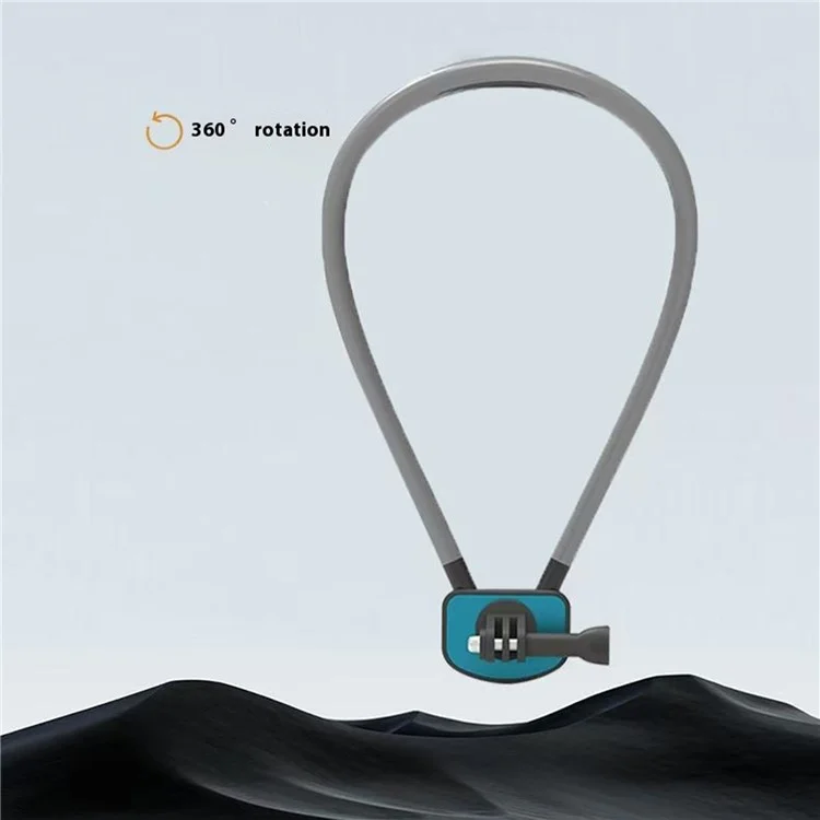 GB02 For GoPro Action Camera Magnetic Neck Mount Bracket + Phone Clip - Grey