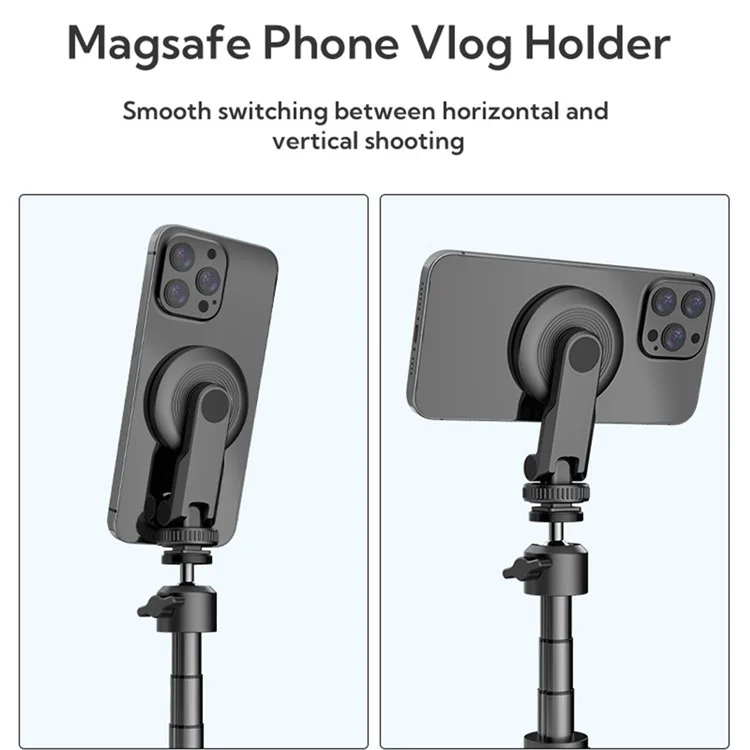 MG06 Magnetischer Kaltschu-Telefonständer mit verstellbarer 1/4-Zoll-Gewindeschraube für Vlog-Live-Streaming-Telefonhalterung