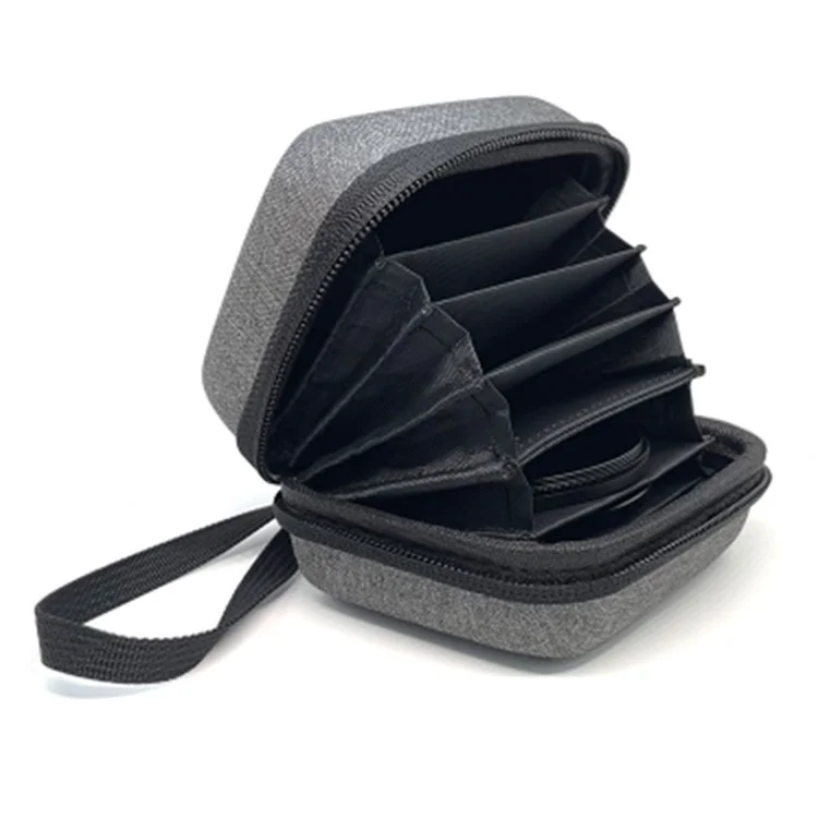Sac de filtre pour appareil photo SENXIA FP-01 avec 8 emplacements pour transporter les filtres ND, UV et CPL.