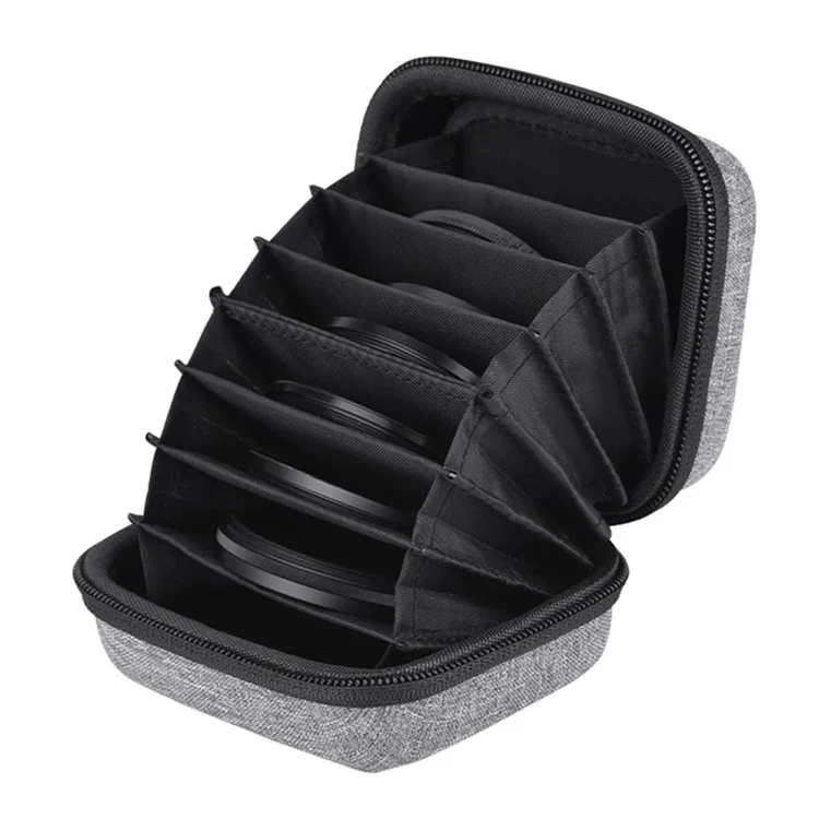 Sac de filtre pour appareil photo SENXIA FP-01 avec 8 emplacements pour transporter les filtres ND, UV et CPL.