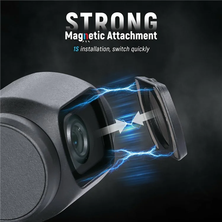NEEWER Per DJI Osmo Pocket 3 Set di Filtri ND Magnetici ND16 / ND32 / ND64 / ND256 / UV / CPL