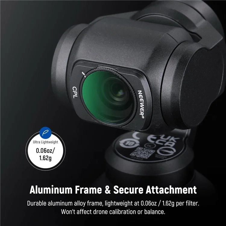 NEEWER Per DJI Osmo Pocket 3 Set di Filtri ND Magnetici ND16 / ND32 / ND64 / ND256 / UV / CPL