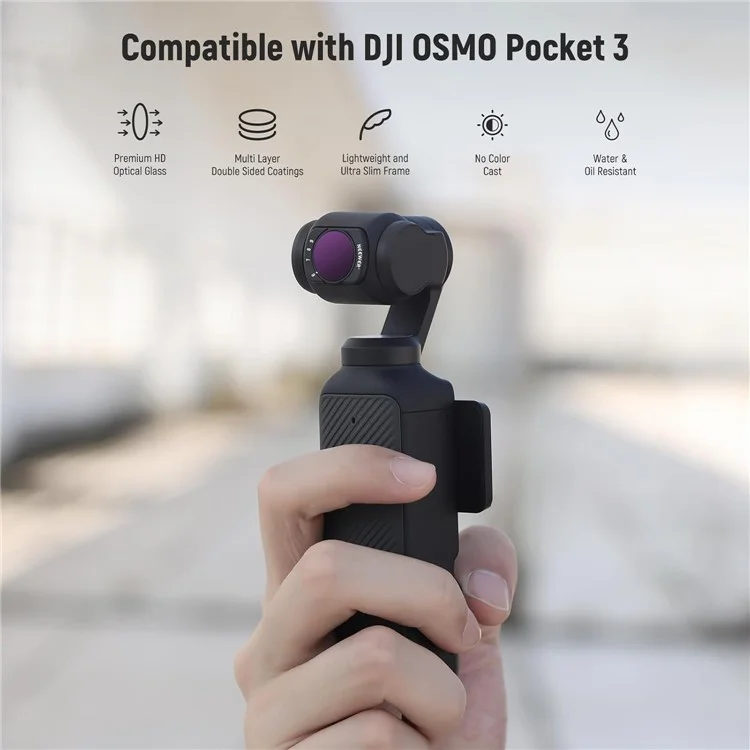 NEEWER Für DJI Osmo Pocket 3 Verstellbares Filterset ND2-32 / ND64-512 / UV / CPL Magnetische Filter