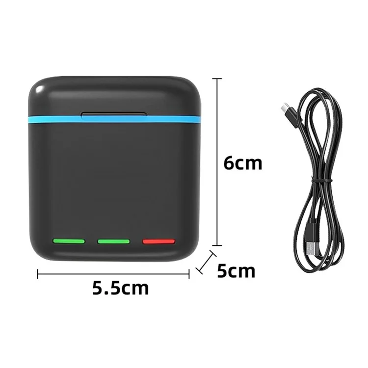 For GoPro Hero 13 Triple Battery Charger Fast Charging Case Action Camera Battery Storage Box