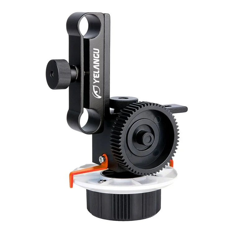 Yelang F0 Suivez la Caméra de Mise au Point Avec Bracelet de Bague de Vitesses Pour Les Appareils Photo Canon / Nikon / Caméras Vidéo / Reflex Numérique - Orange