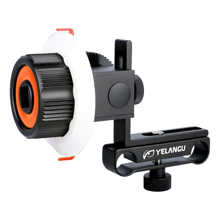 Yelang F0 Suivez la Caméra de Mise au Point Avec Bracelet de Bague de Vitesses Pour Les Appareils Photo Canon / Nikon / Caméras Vidéo / Reflex Numérique - Orange