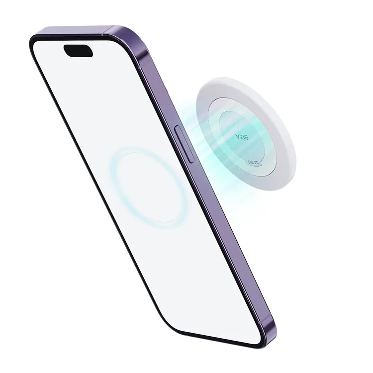 VRIG MG-20 Miroir de maquillage magnétique compatible Magsafe pour appareil photo arrière de téléphone Miroir autoportrait
