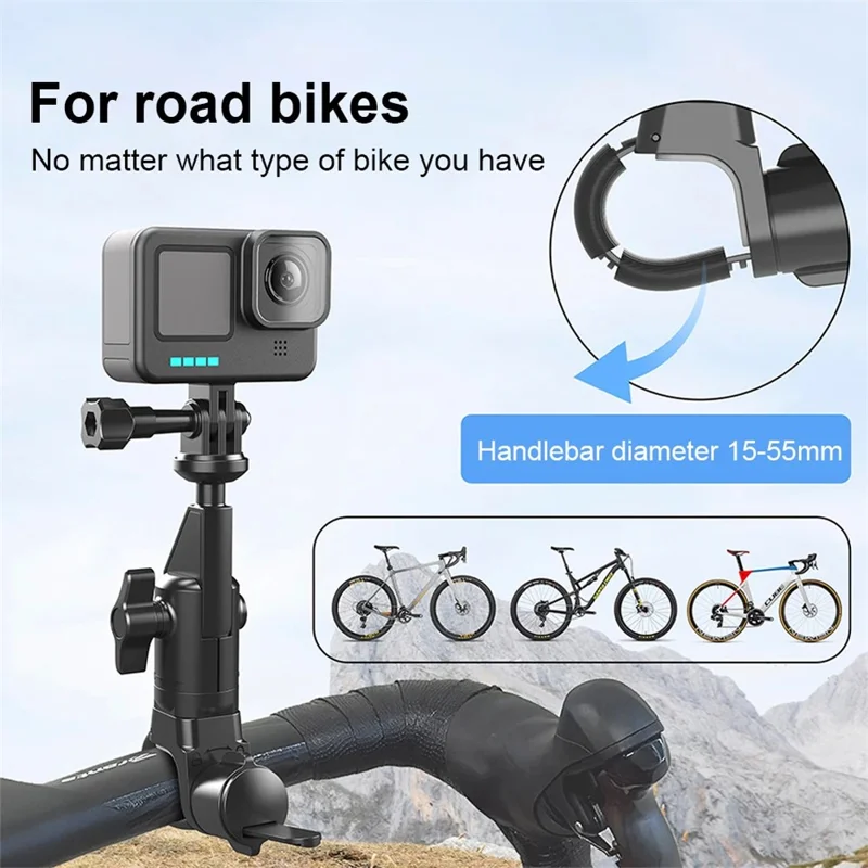 JGX003 Motorrad Elektrofahrrad Fahrrad Actionkamera Halterung Verstellbare Halterung