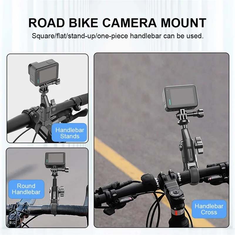 JGX003 Motorrad Elektrofahrrad Fahrrad Actionkamera Halterung Verstellbare Halterung