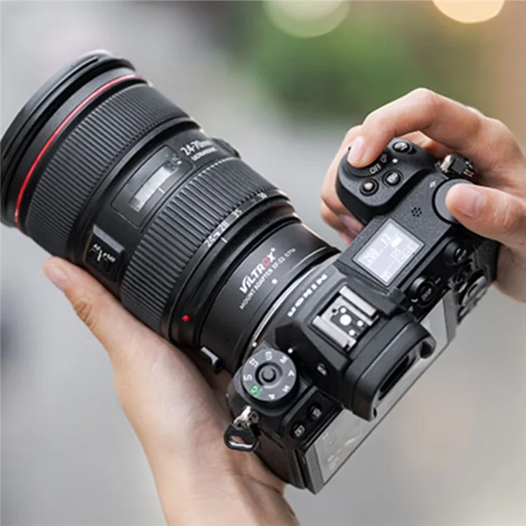 VILTROX Objektivadapter Ring für Canon EF zu Nikon Z Kamerabajonett mit automatischem Fokus und aktualisierbarer Firmware