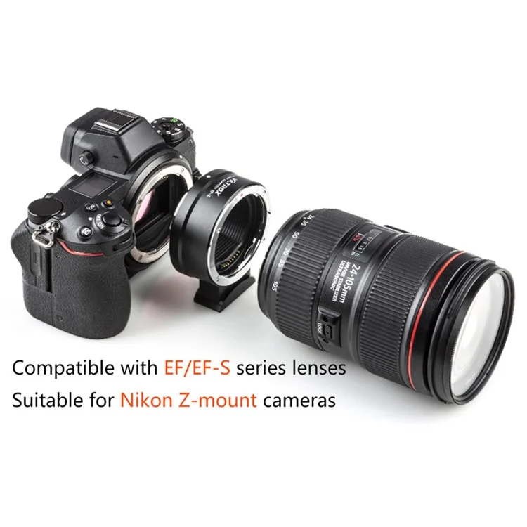 VILTROX Objektivadapter Ring für Canon EF zu Nikon Z Kamerabajonett mit automatischem Fokus und aktualisierbarer Firmware
