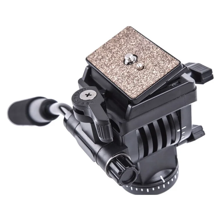YUNTENG 930 Kamera-Slider Neige-Schwenkkopf mit hydraulischer Dämpfung für DSLR / spiegellose Kameras / Camcorder