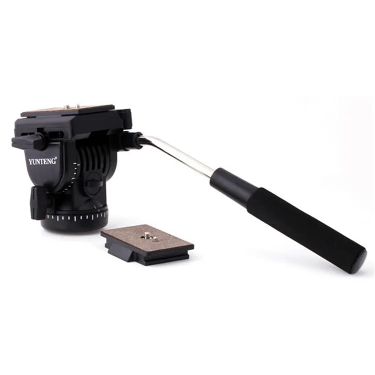 YUNTENG 950 Professionelles DV-Kamera DSLR-Stativ mit Neigekopf, hydraulischer Dämpfung und Gimbal
