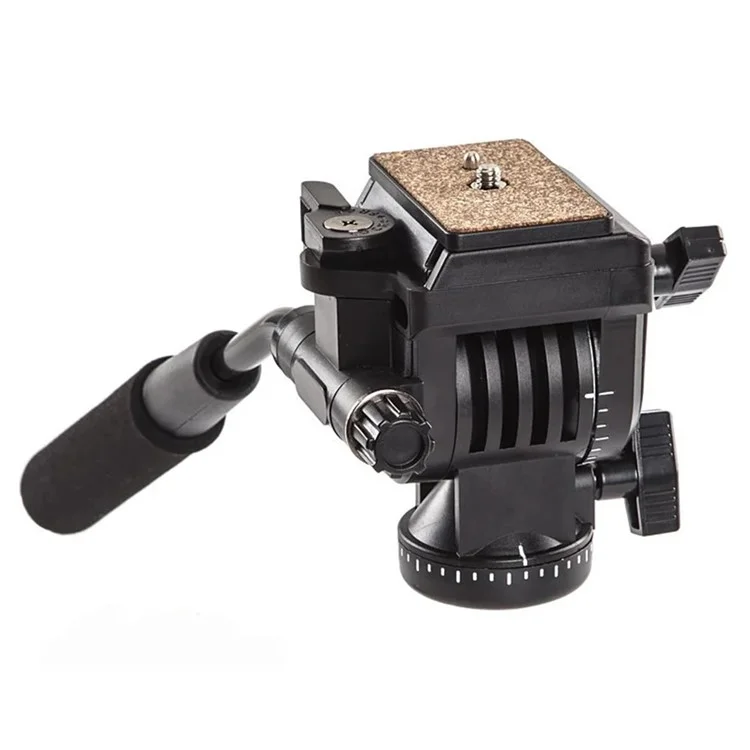 YUNTENG 950 Professionelles DV-Kamera DSLR-Stativ mit Neigekopf, hydraulischer Dämpfung und Gimbal