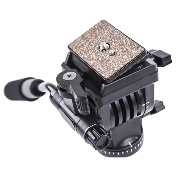 YUNTENG 950 Professionelles DV-Kamera DSLR-Stativ mit Neigekopf, hydraulischer Dämpfung und Gimbal