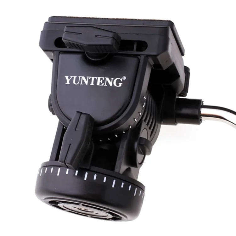 YUNTENG 950 Professionelles DV-Kamera DSLR-Stativ mit Neigekopf, hydraulischer Dämpfung und Gimbal