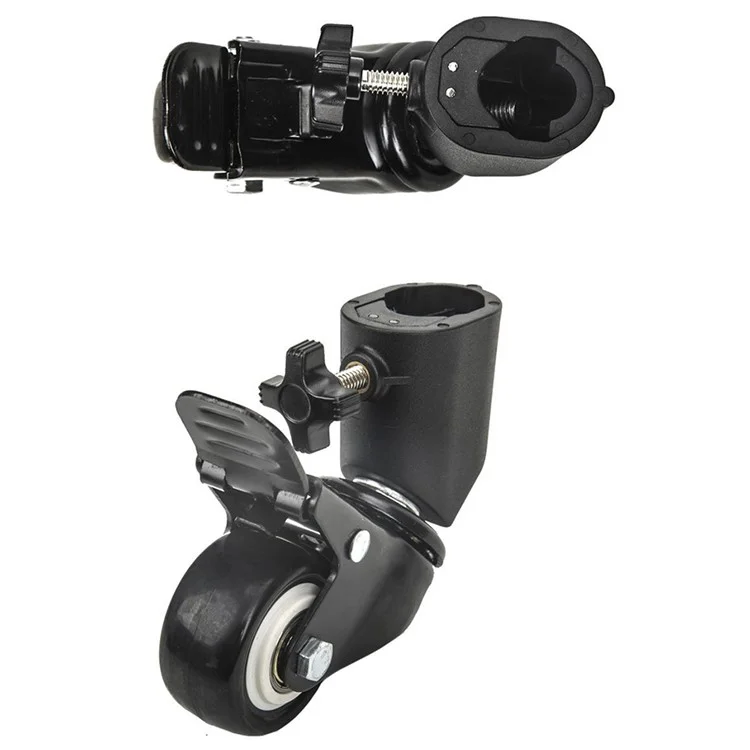 YUNTENG VCT-800 3Pcs Tripod Caster Wheels Studio Photography Light Stand Rollers