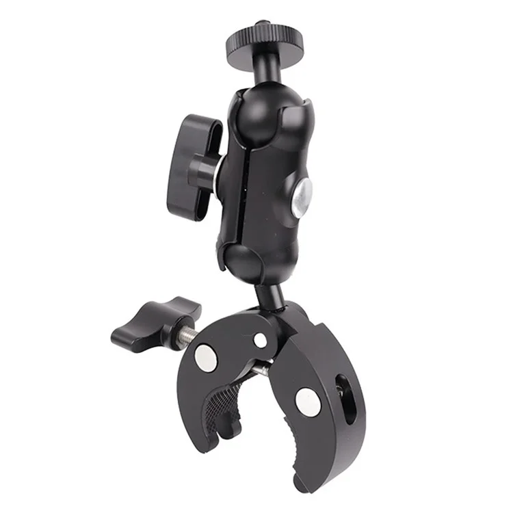 F082 360 Degree Ball Head Mount Shock-Absorbing Motorcycle Handlebar Clamp Camera Photography Bracket
