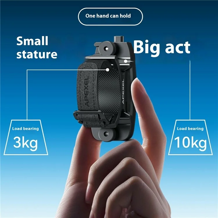 APEXEL APL-F007 Quick Release Plate Backpack Clip Binocular Mount Tripod Adapter Set for DSLR Camera  /  Telescope