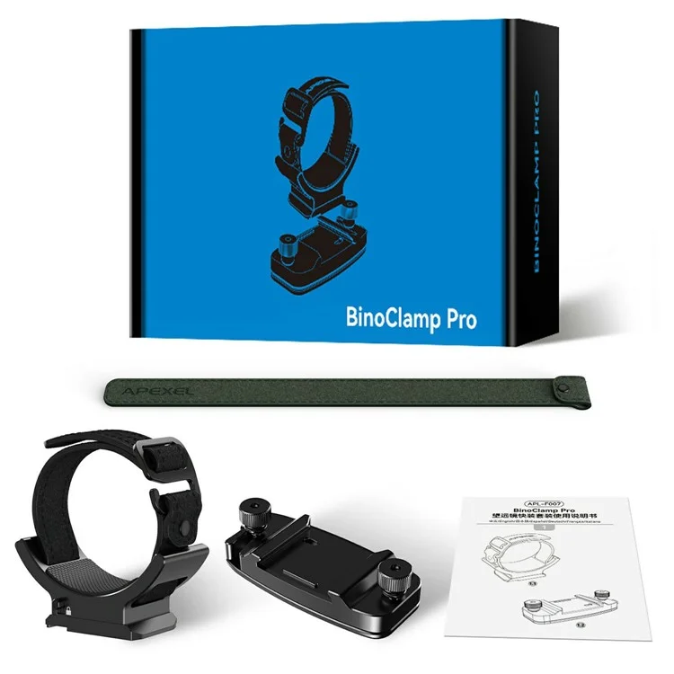 APEXEL APL-F007 Quick Release Plate Backpack Clip Binocular Mount Tripod Adapter Set for DSLR Camera  /  Telescope