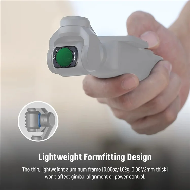 NEEWER FL-P6 Set di Filtri Magnetici ND / CPL / UV per DJI Osmo Pocket 3 Accessori per Fotocamera d'Azione
