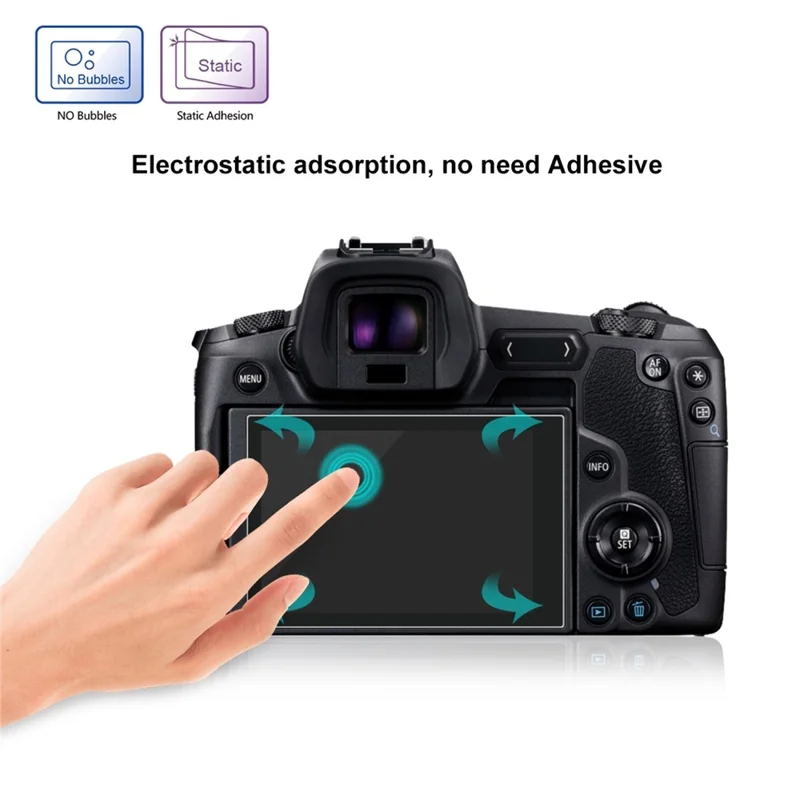 PULUZ PU5527 Ekran ochronny z hartowanego szkła 9H z zaokrąglonymi krawędziami 2.5D do Canon EOS R