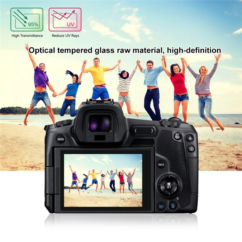 PULUZ PU5527 Ekran ochronny z hartowanego szkła 9H z zaokrąglonymi krawędziami 2.5D do Canon EOS R