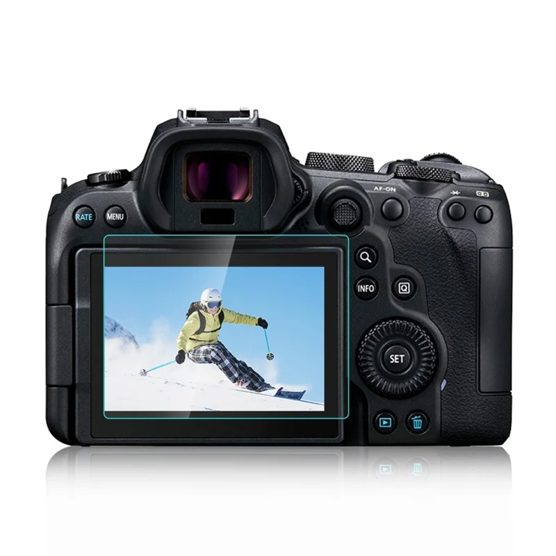PULUZ PU5534 For Canon EOS R6 Camera 2.5D Curved Edge 9H Hardness Tempered Glass Screen Protector