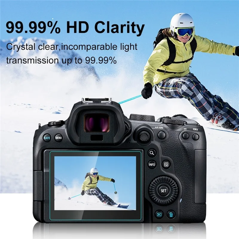 PULUZ PU5534 For Canon EOS R6 Camera 2.5D Curved Edge 9H Hardness Tempered Glass Screen Protector