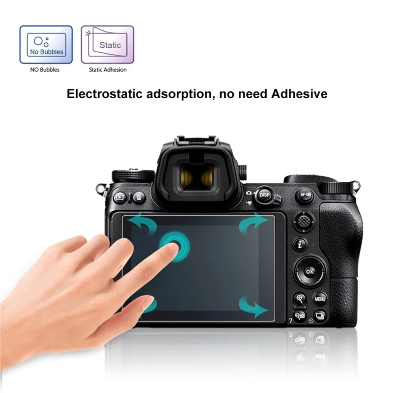 PULUZ PU5528 til Nikon Z 6 / Z 7 Kamera 2.5D Bukket Kant 9H Hårdhed Tempered Glass Skærmværn